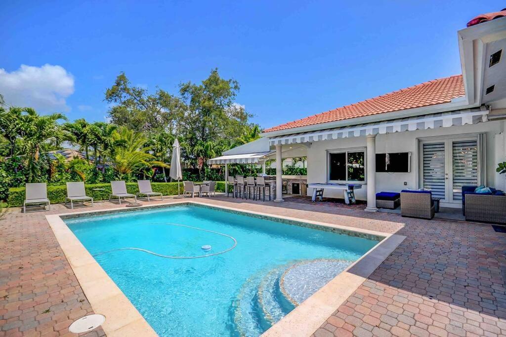 Miami 5Br Villa W Heated Pool, Games & Bbq L01 カトラー・ベイ エクステリア 写真