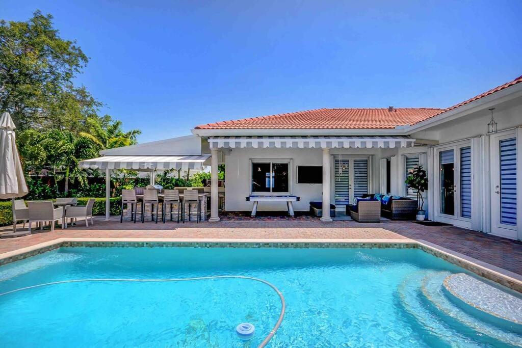 Miami 5Br Villa W Heated Pool, Games & Bbq L01 カトラー・ベイ エクステリア 写真